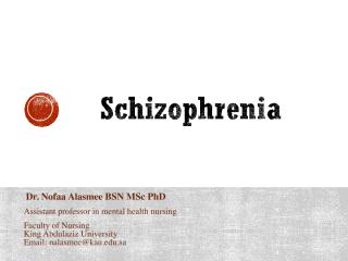 Schizophrenia, Dr. Nofaa.pdf