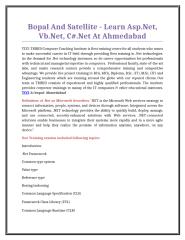 Bopal And Satellite - Learn Asp.Net, Vb.Net, C#.Net At Ahmedabad.doc