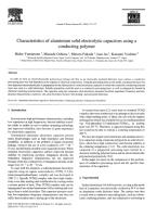 Characteristics of aluminium solid electrolytic capacitors using a conducting polymer.pdf