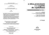 WEBER, Max. A Ética Protestante e o Espírito do Capitalismo (Pioneira).pdf
